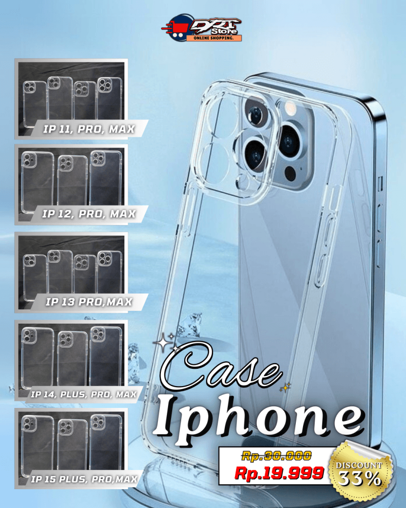 Case Bening iPhone | Anti Crack & Anti Kuning | Harga Hemat!