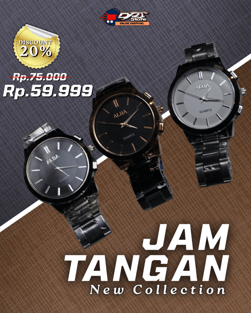 Jam Tangan Pria - Fashion ALBA - Desain Stylish & Maskulin !